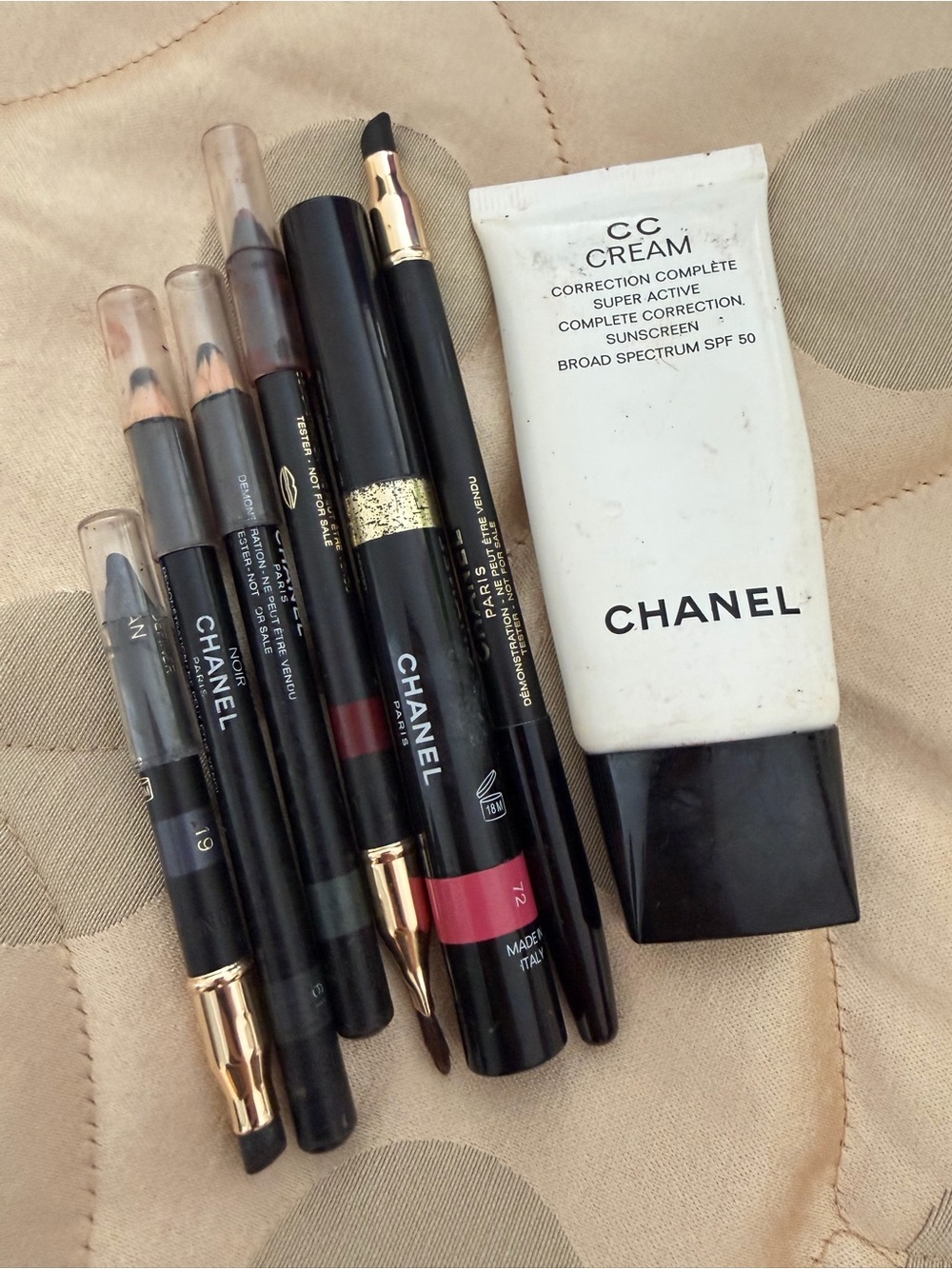 🗽Used Chanel Makeup Lot with CC Cream and Lip/Eye Pencils